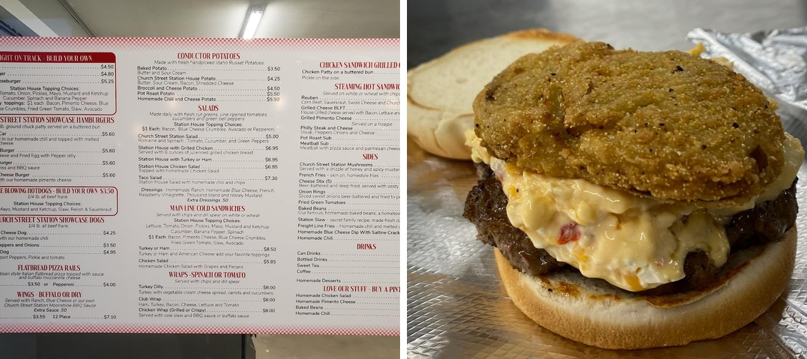 Church Street Station Menu