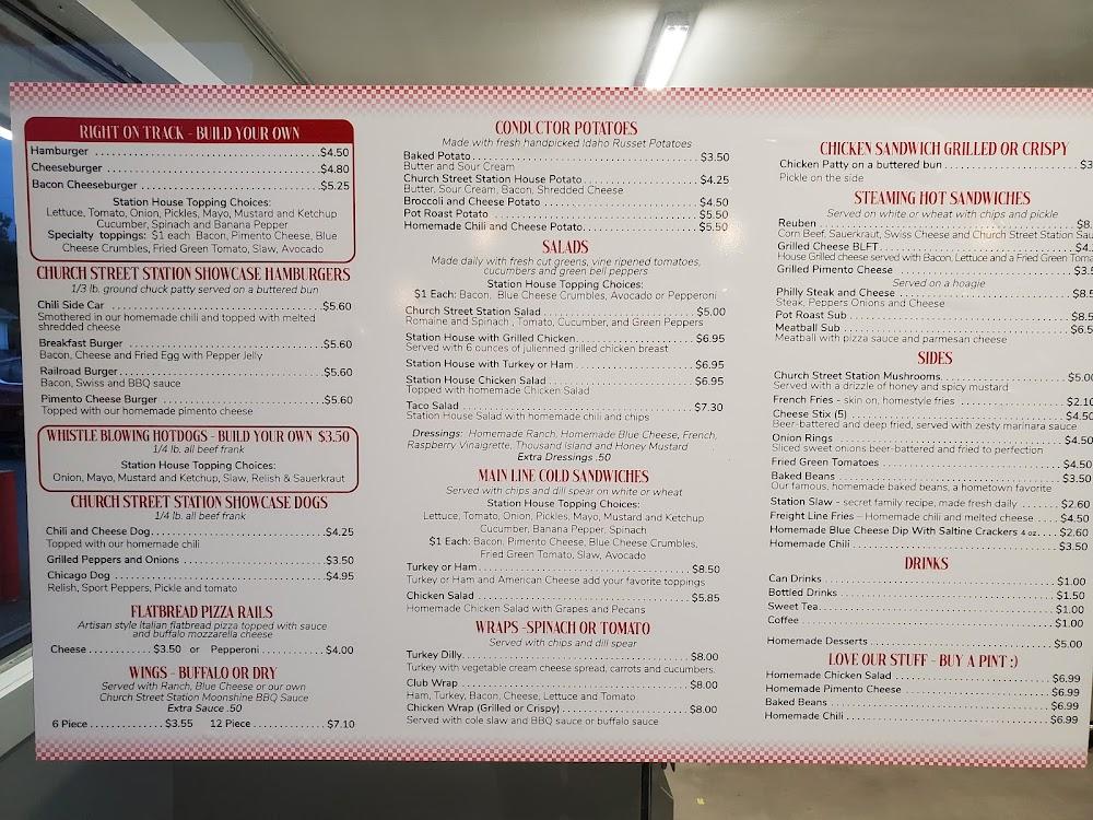 Church Street Station Menu image 1