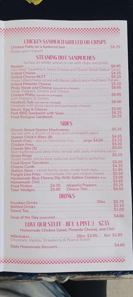 Church Street Station Menu image 2