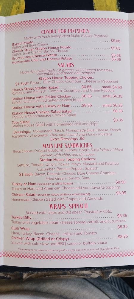 Church Street Station Menu image 3